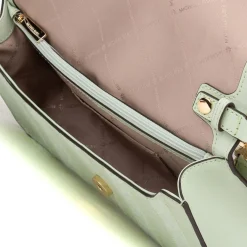 Sac bandoulière en Cuir Sonia vert/multicolore - 26x15x6 cm