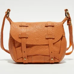 Sac besace en Cuir Bern E pêche - 16x22x6 cm