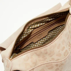 Sac besace en Cuir Bern Gp rose - 21x15x6 cm