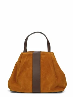 Sac en Velours de Cuir Pin Calendula - 20,5x26,5x15,5 cm