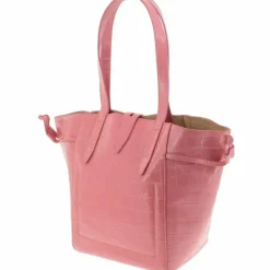 Sac porté épaule en Cuir Net Mini rose 22x28.5x16 cm