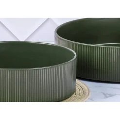 Saladier Scandi vert olive - D.27 cm