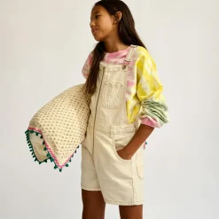 Salopette short Padel crème