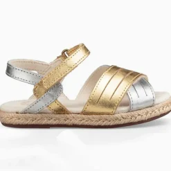 Sandales en Cuir Addilyn doré/argenté