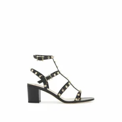 Sandales en cuir Rockstud 60 noires