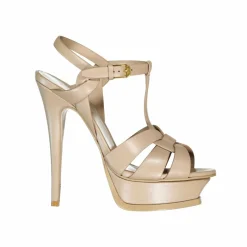 Sandales en cuir Tribute beiges