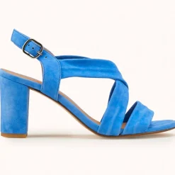 Sandales en Velours de Cuir Vuko jean - Talon 8 cm