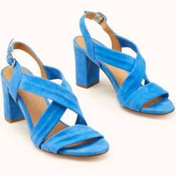 Sandales en Velours de Cuir Vuko jean - Talon 8 cm