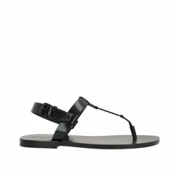 Sandales plates Cassandre 05 noires