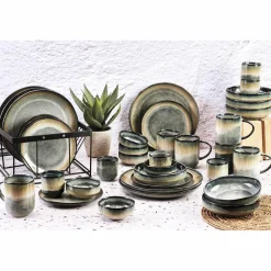 Service Complet Genesis bleu/gris kaki - 36 pièces