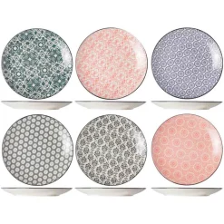 Service de table en Grès Délirio assorti multicolore -18 pièces