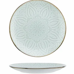 Service de table en Grès Murano vert - 18 pièces