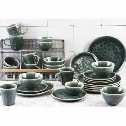 Service de table en Grès Moon bleu nuit - 30 pièces