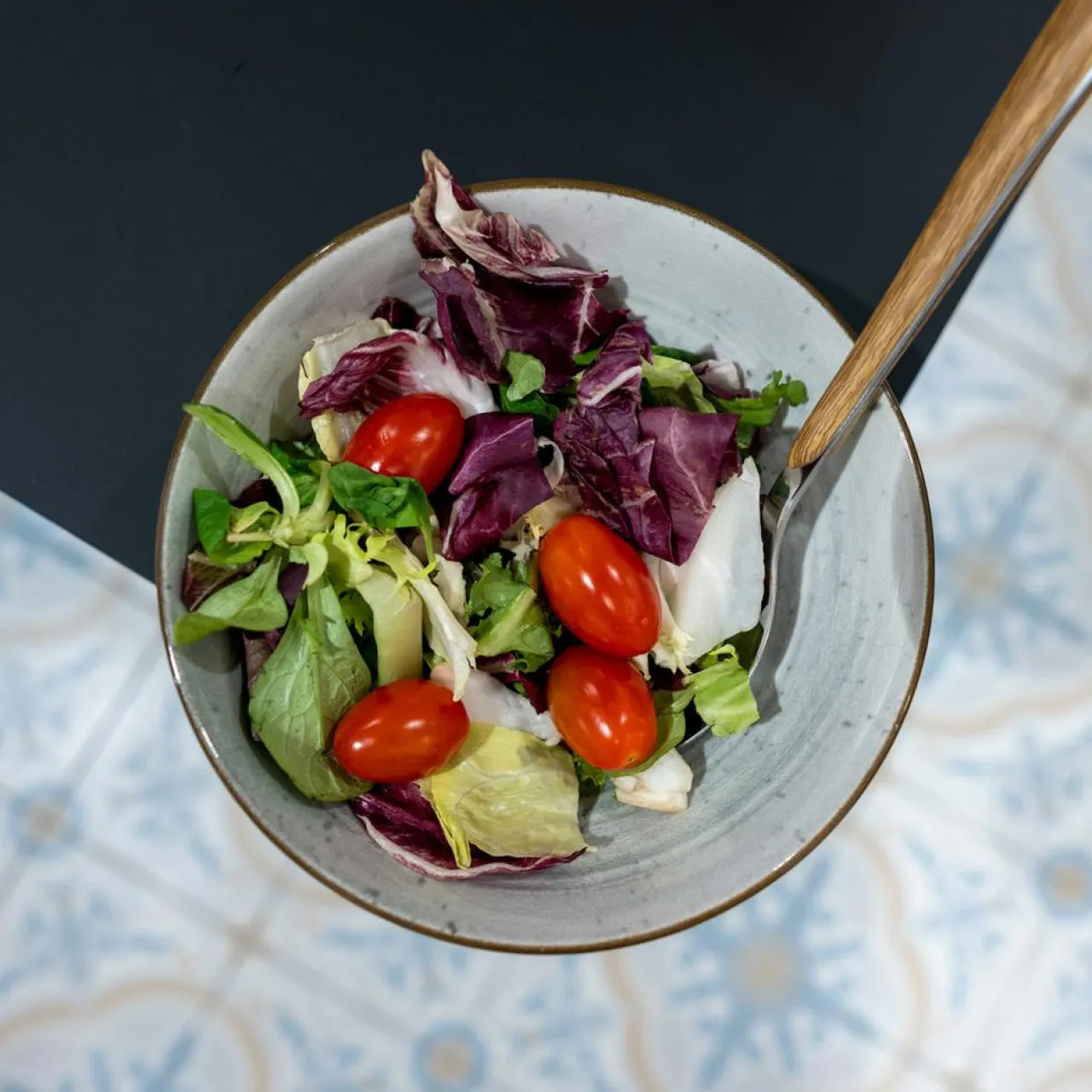 Service de table en Grès Sintra bleu -18 pièces