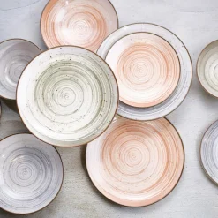 Service de table en Grès Sintra rouge - 18 pièces