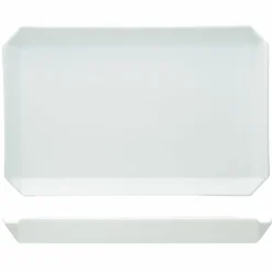 Service de table en Porcelaine Edge blanc - 18 pièces