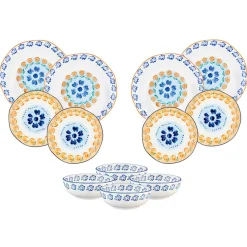 Service Les Essentiels en Porcelaine Napoli multicolore - 12 pièces