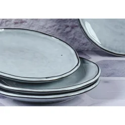 Service Les Essentiels en Grès Cloud gris clair - 18 pièces