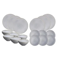 Service Les Essentiels en Grès Stone gris clair - 18 pièces