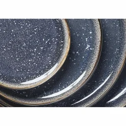 Service Les Essentiels en Grès Iris bleu foncé - 18 pièces