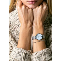 Set Montre Femme & Bracelet Capsule Grey en Acier argenté