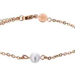 Set Montre Femme & Bracelet Petite Classique en Acier rose doré