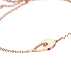 Set Montre Femme & Bracelet Vacation en Acier rose doré