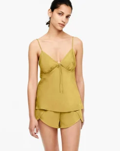 Short de pyjama Mai moutarde