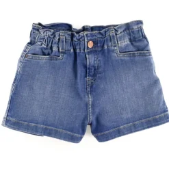 Short en Jean Reese froncé bleu