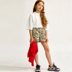 Short Fomo imprimé animal beige