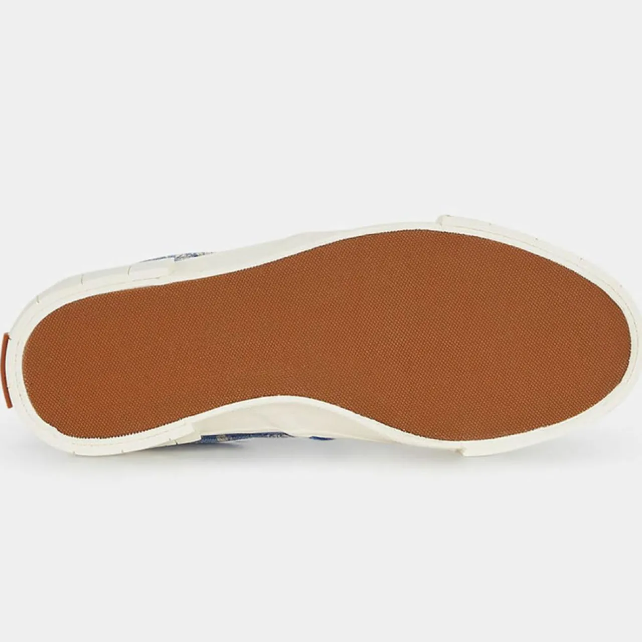 Slip On en Coton Bio Juno bleu/blanc