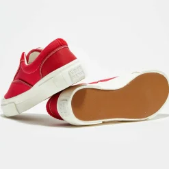 Sneakers en Coton biologique Jute rouges