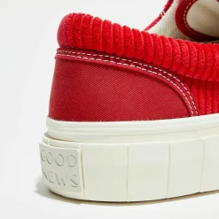 Sneakers en Coton biologique Jute rouges