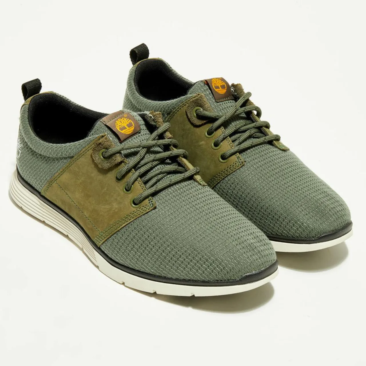 Sneakers en Cuir & Textile Oxford Killington kaki