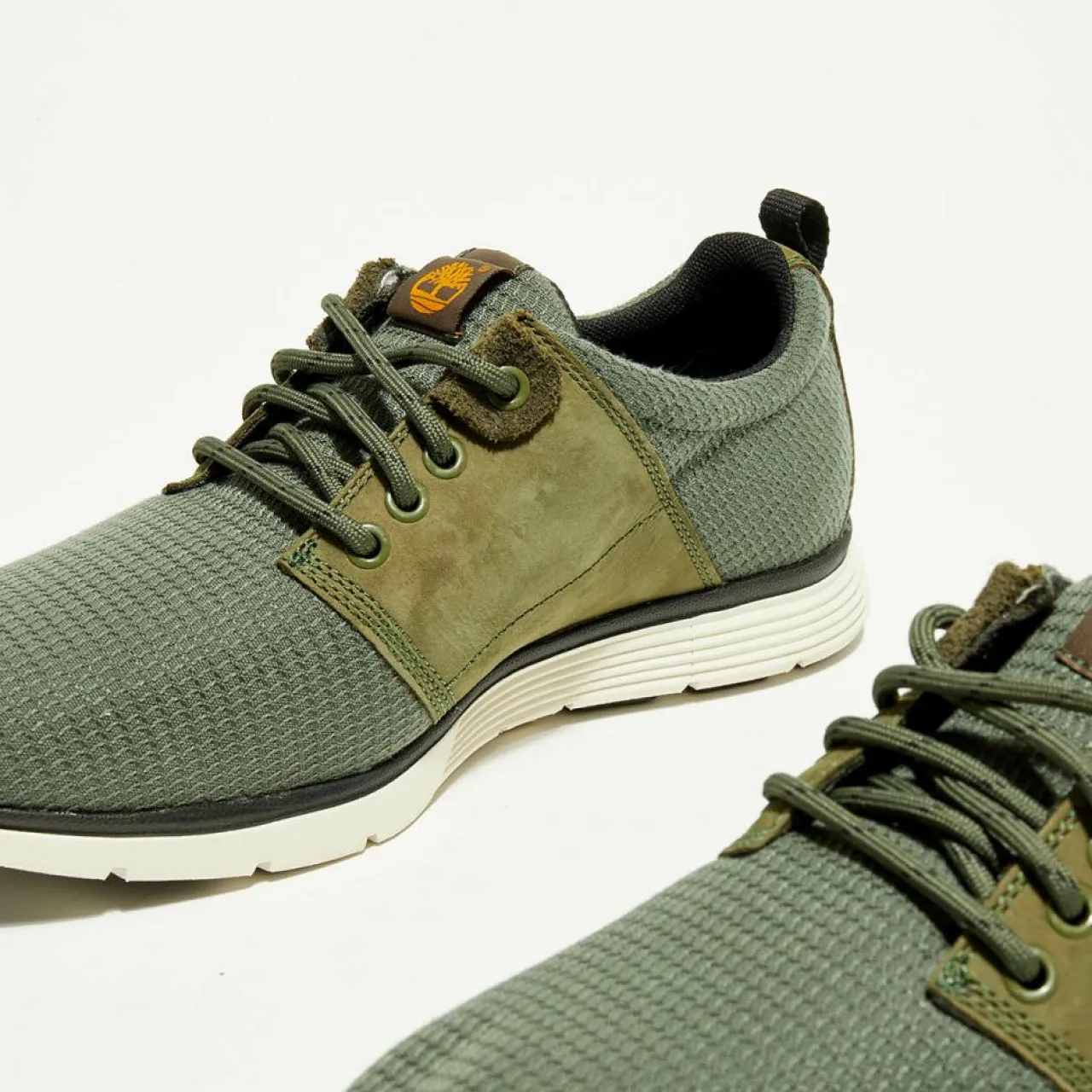 Sneakers en Cuir & Textile Oxford Killington kaki