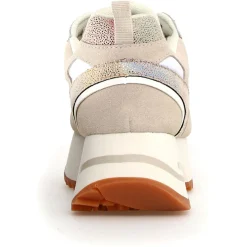 Sneakers en Cuir Anny beiges