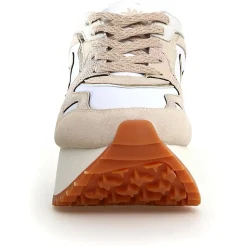 Sneakers en Cuir Anny beiges