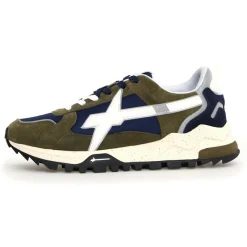 Sneakers en Cuir Breeze kaki