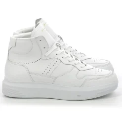 Sneakers en Cuir Cayma High blanc