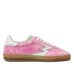 Sneakers en cuir Club rose