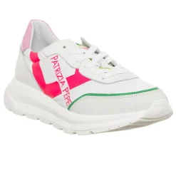 Sneakers en Cuir Costa blanc/rose