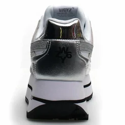 Sneakers en Cuir Debi blanc/argenté