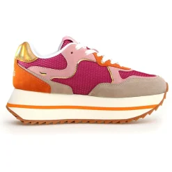 Sneakers en Cuir Deva beiges