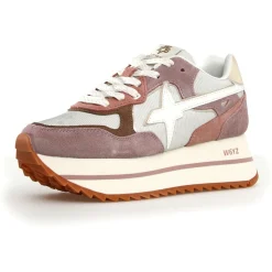 Sneakers en Cuir Deva grises