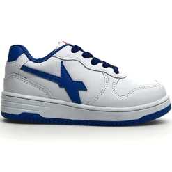 Sneakers en Cuir Gazo bleu/blanc