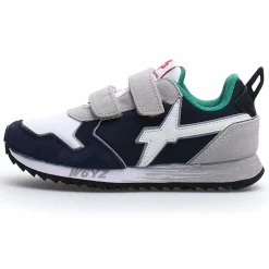 Sneakers en Cuir Jet marine/blanc