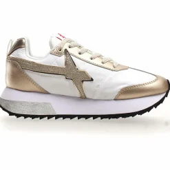 Sneakers en Cuir Kis blanc/doré