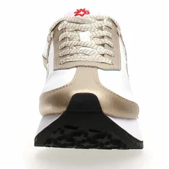 Sneakers en Cuir Kis blanc/doré