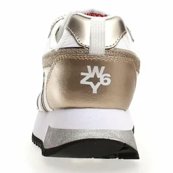 Sneakers en Cuir Kis blanc/doré