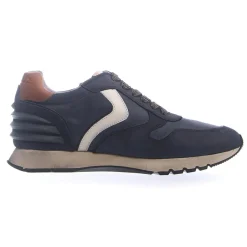 Sneakers en Cuir Liam bleu marine/blanc/marron